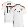 Officiële Voetbalshirt Duitsland Wirtz 17 Thuis EK 2024 - Heren